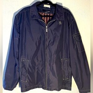 Vintage Bill Blass Blue Men’s Zip Up Jacket Size XXL